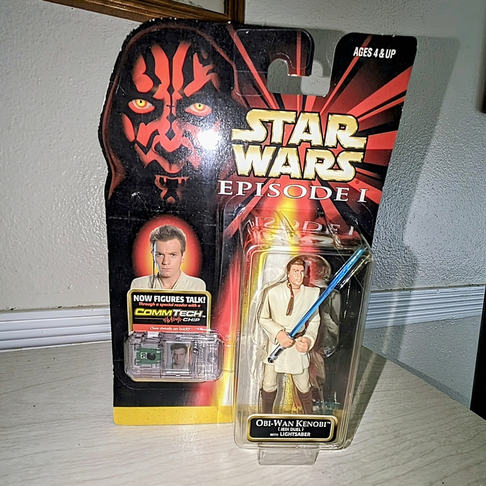 Star Wars Episode I Obi-Wan Kenobi Action Figure 1999 NIB - Rare Collectible